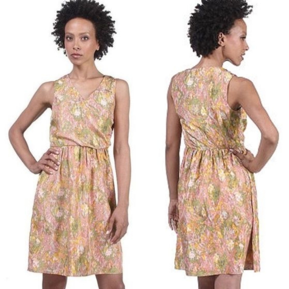 Isaac Mizrahi Live! Impressionist Print Silk Dress